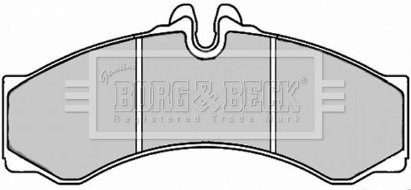 BORG & BECK stabdžių trinkelių rinkinys, diskinis stabdys BBP2247